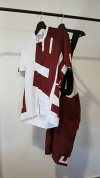 Jersey White/Bordeaux - Solid Serie