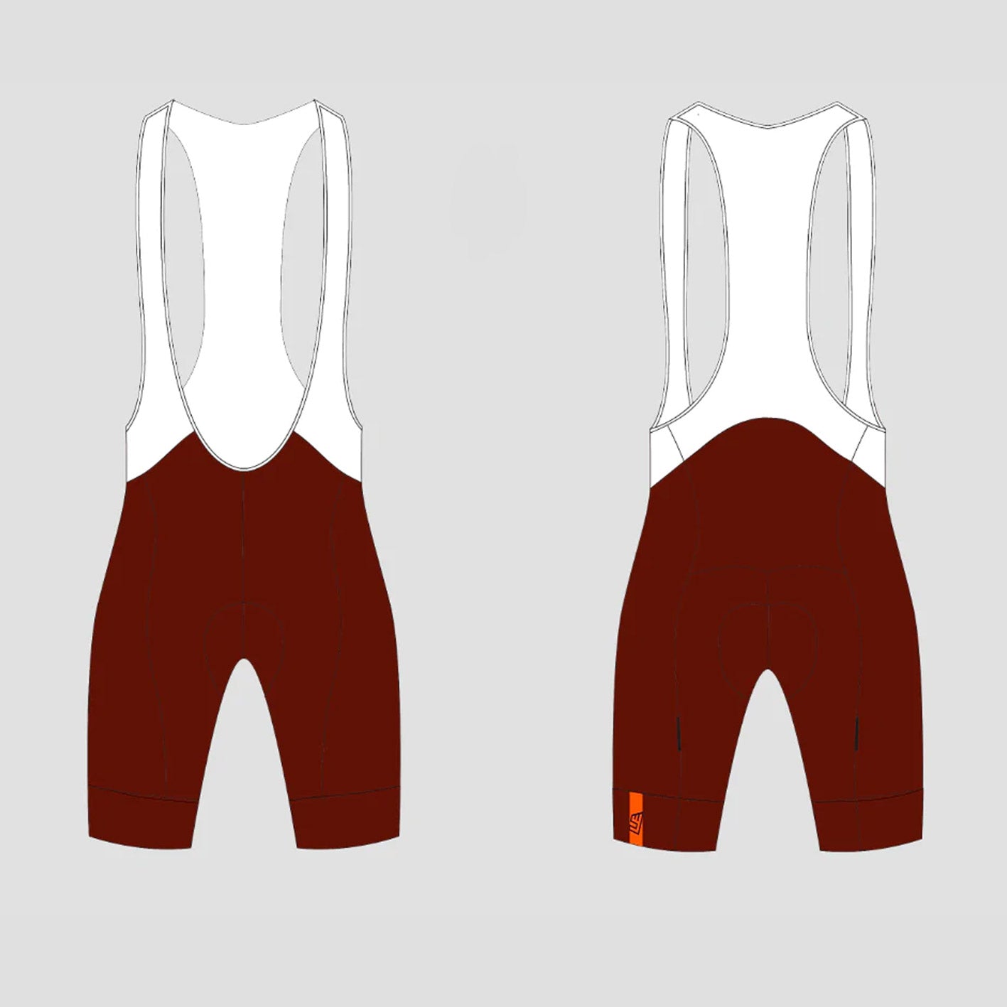 Bib short / Stone red (Ladies)