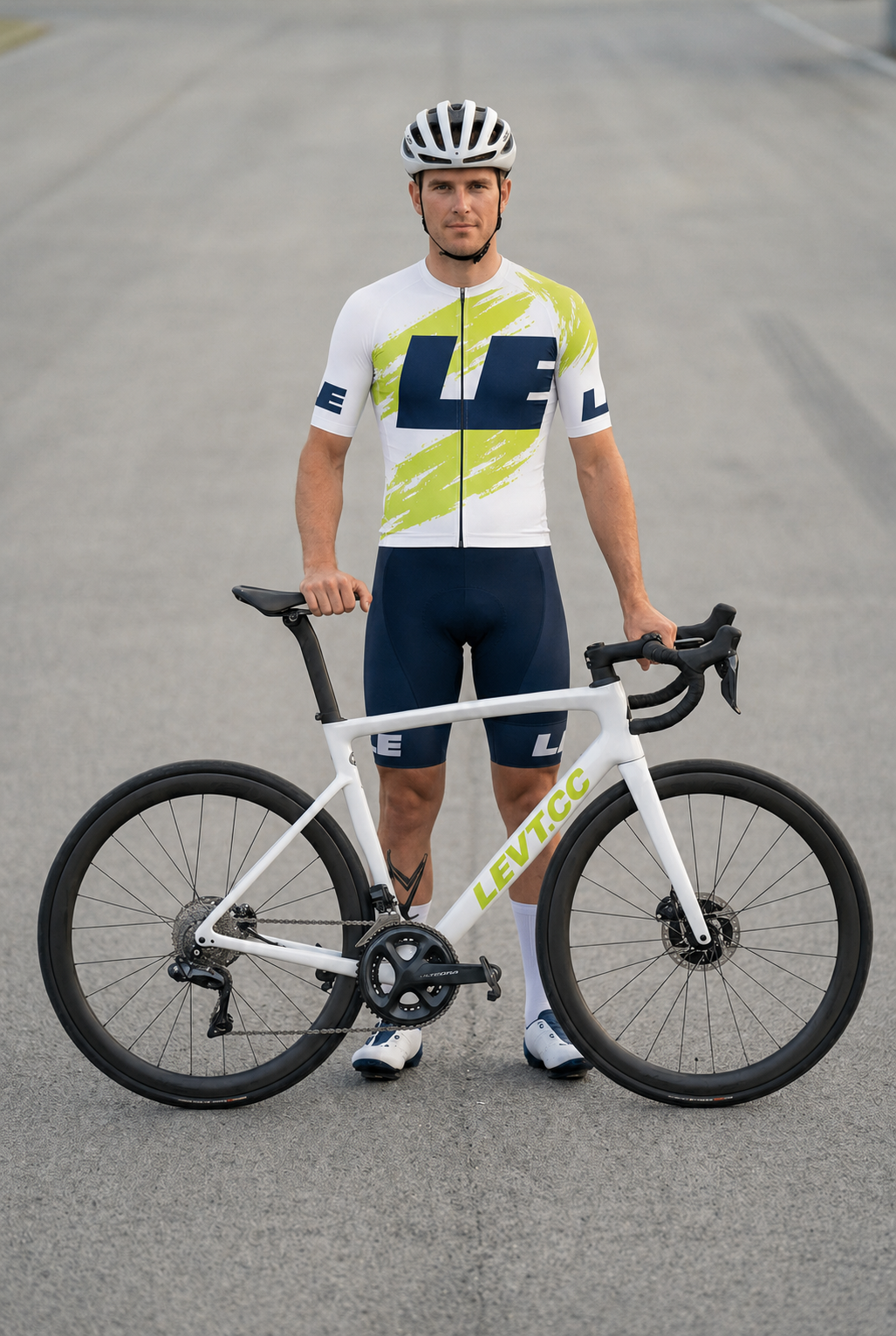 Jersey White/Navy/Lime LE