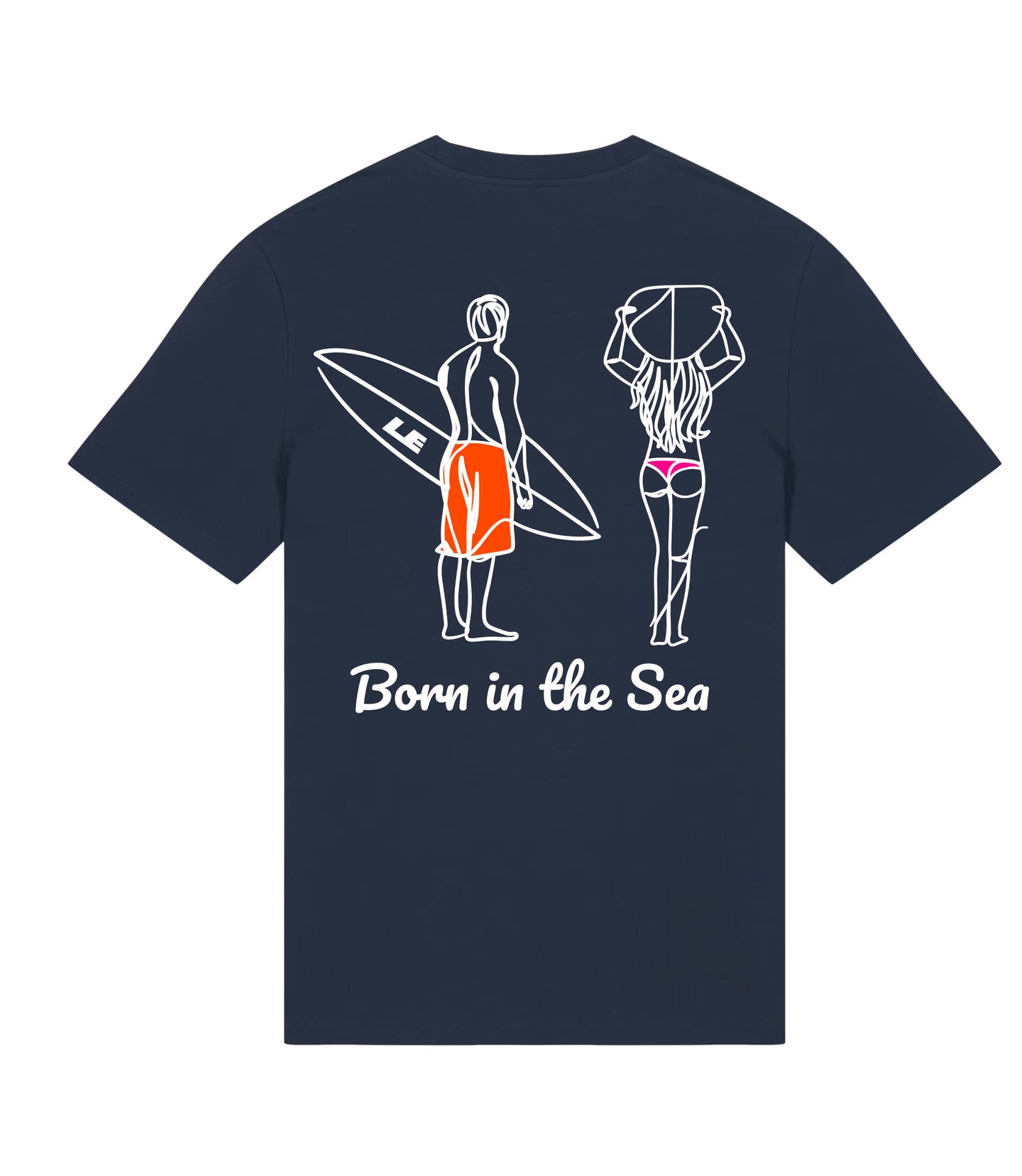 T-shirt Born in the Sea (Surfers)