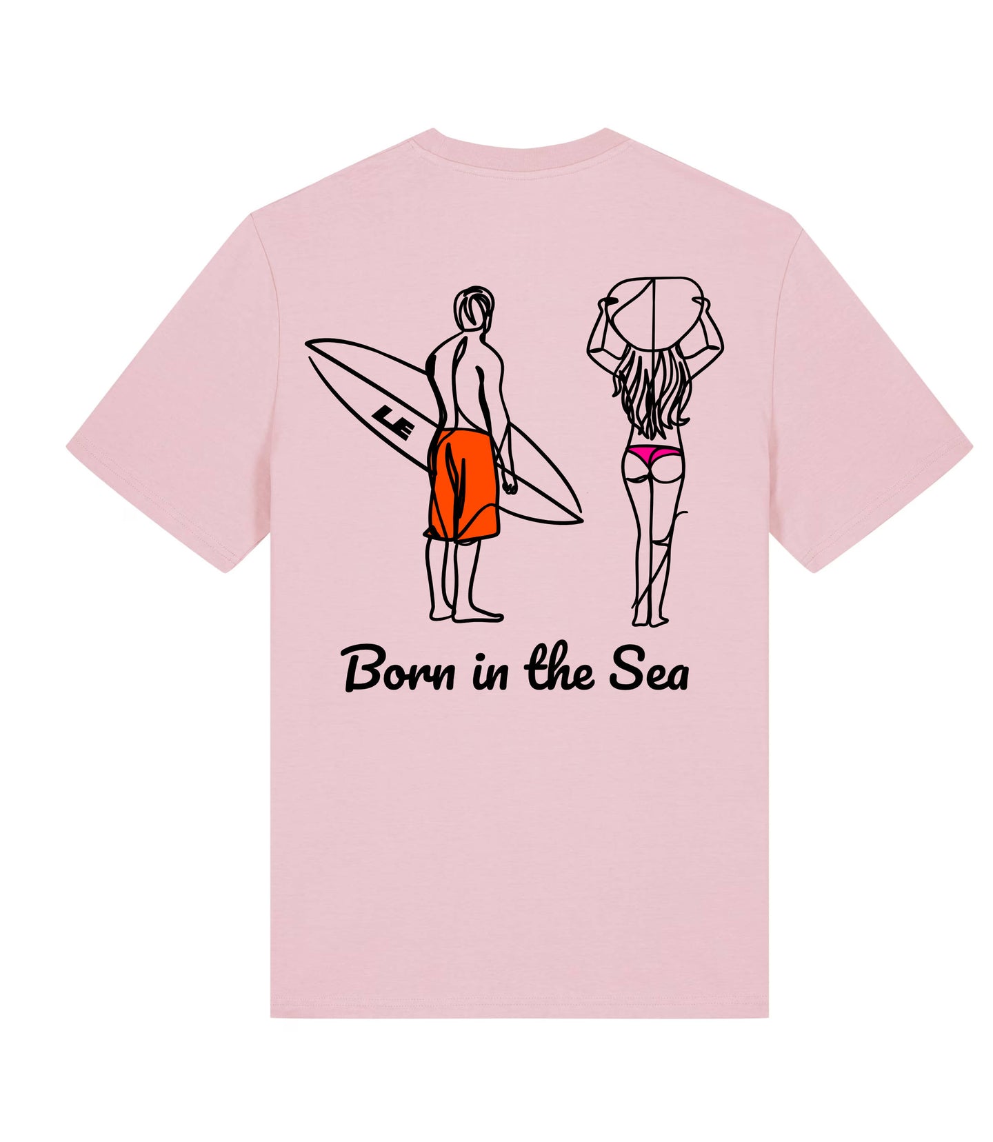 T-shirt Born in the Sea (Surfers)