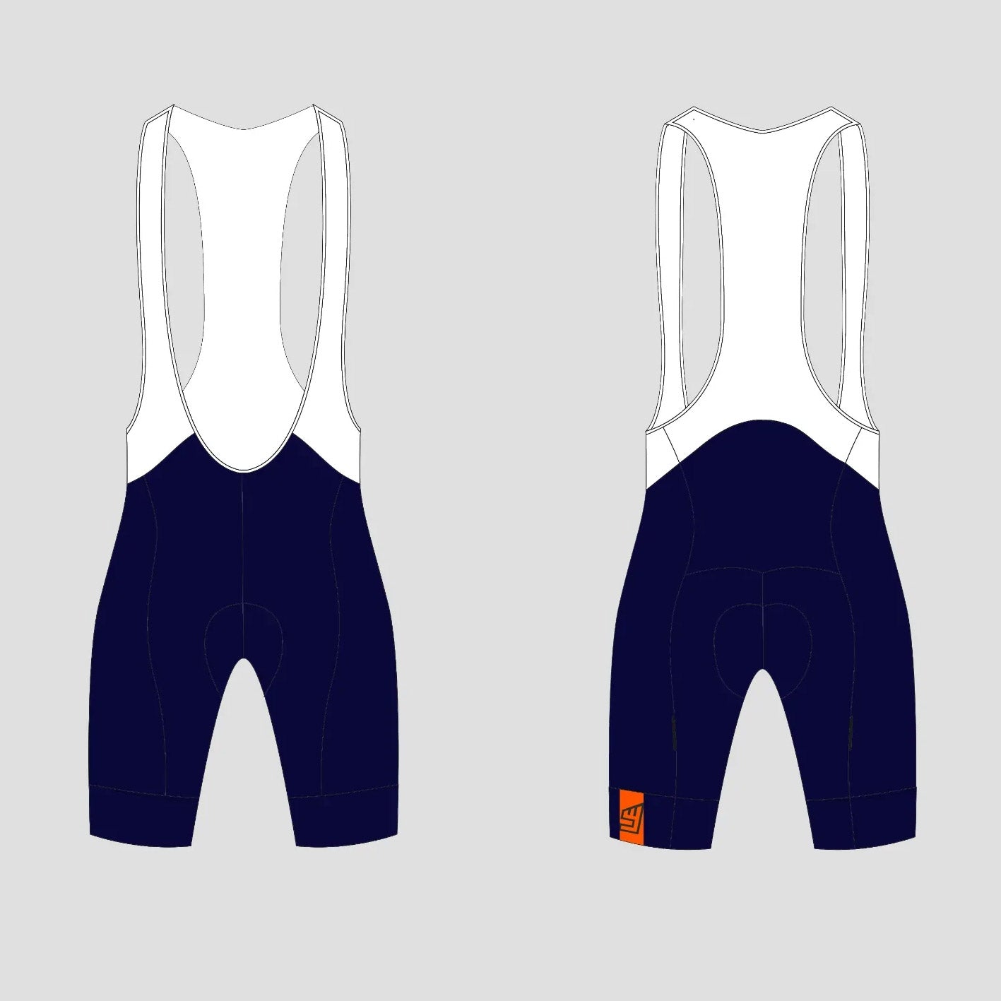 Bib short / Marineblauw (Heren)